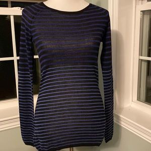 Striped long sleeve sweater